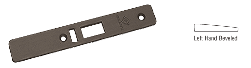 C.R. Laurence CRL Dark Bronze Left Hand Beveled Faceplate for AR4513 Series Deadlatch Lock | 452220DU