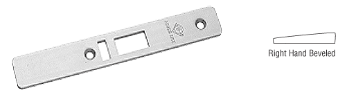 C.R. Laurence CRL Aluminum Right Hand Beveled Faceplate for AR4513 Deadlatch Locks | 453220AL
