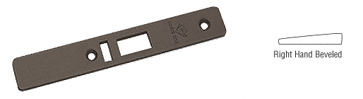 C.R. Laurence CRL Dark Bronze Right Hand Beveled Faceplate for AR4513 Series Deadlatch Lock | 453220DU