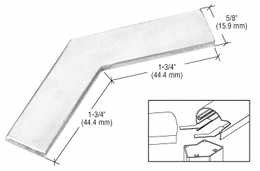 C.R. Laurence CRL 135 Degree Corner Bracket for Aluminum Rails | 45CB