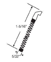 TechnologyLK STB Slide Bolt Spring, with Plastic Retainer, 1-5/16&quot; Long  | 4628S