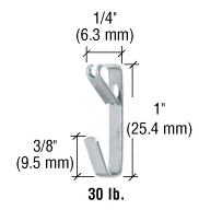 C.R. Laurence CRL 30 Pound Picture Hangers - 1000 Pack | 47977