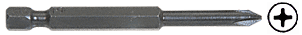C.R. Laurence CRL #1 Phillips 3/16&quot; Screwgun Bit  2-3/4&quot; Long | 491A