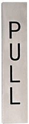 C.R. Laurence CRL 4-1/2&quot; Brushed Stainless Pull Indicator | 4EPBSPL