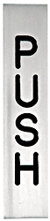 C.R. Laurence CRL 4-1/2&quot; Brushed Stainless Push Indicator | 4EPBSPU