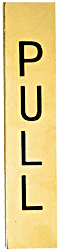 C.R. Laurence CRL 4-1/2&quot; Polished Brass Pull Indicator | 4EPPBPL