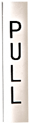 C.R. Laurence CRL 4-1/2&quot; Polished Stainless Pull Indicator | 4EPPSPL