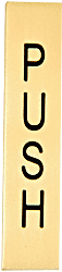 C.R. Laurence CRL 4-1/2&quot; Satin Brass Push Indicator | 4EPSBPU