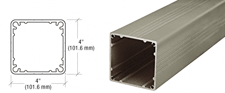 C.R. Laurence CRL Standard Beige Gray 4&quot; X 4&quot; Square Post 20&#39;-1&quot; Long | 4P241BGY