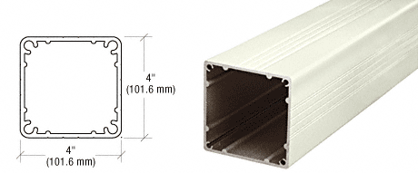 C.R. Laurence CRL Standard Oyster White 4&quot; X 4&quot; Square Post 36&quot; Long | 4P360W