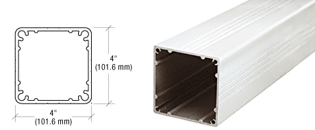 C.R. Laurence CRL Standard Sky White 4&quot; X 4&quot; Square Post 36&quot; Long | 4P36W