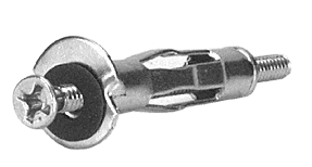 C.R. Laurence CRL Molly 1/4&quot; Hole, 1/8&quot; to 1/2&quot; Grip Range Flat Head Fasteners - Box of 100 | 4SFH