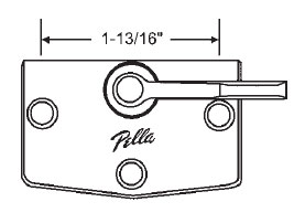 Champage Sash Lock, 1-13/16&quot; Between Mounting Hole, Zinc Die Cast | 50-213CHP  | 50213CHP