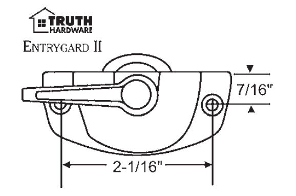 Bronze Cam Lock, 2-1/16&quot; Between Mounting Holes, Zinc Die Cast | 50-365-1 | 503651
