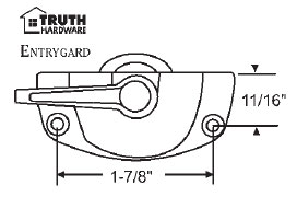 Almond Cam Lock, 1-7/8&quot; Between Mounting Hole, Zinc Die Cast | 50-369-28  | 5036928