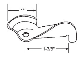 Sweep Lock, Single Hole, Stamped Steel | 50-604  | 50604