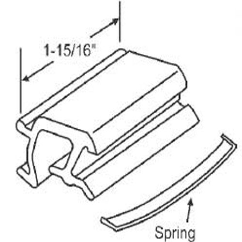 TechnologyLK STB Sliding Window Latch and Pull, Extruded Aluminum, with Spring, Bronze, 1-15/16&quot; | 50617A