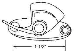 Brite Sweep Lock, 1-1/2&quot; Between Mounting Holes, Zinc Die Cast | 50-627  | 50627