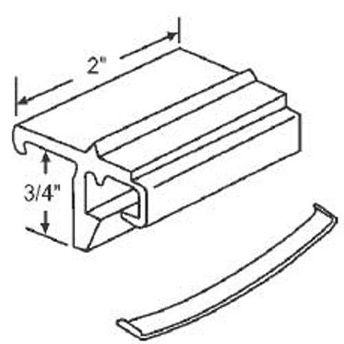 TechnologyLK STB Sliding Window Latch and Pull, Extruded Aluminum, with Spring, Mill, 2&quot; | 50629A