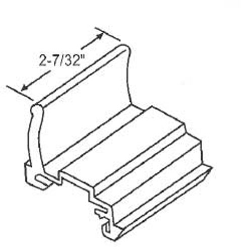 TechnologyLK STB Sliding Window Latch and Pull, Extruded Aluminum, with Spring, Mill, 2-7/32&quot; | 50706