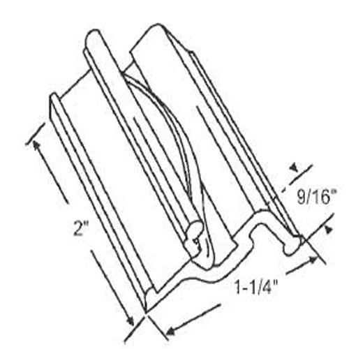 TechnologyLK STB Sliding Window Latch and Pull, Extruded Aluminum, with Spring, White - 2&quot; | 50751WA