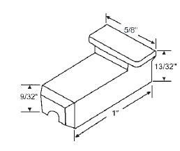 TechnologyLK STB Sliding Window Glide, Nylon - Package | 52639
