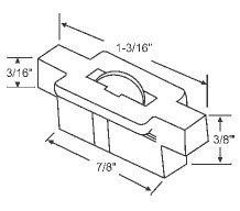 3/8&quot; Nylon Window Roller Assembly - Package | 52-648  | 52648