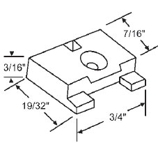TechnologyLK STB Sliding Window Glide, Nylon - Package | 52673B
