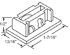 5/8&quot; Steel Window Roller Assembly - Package | 52-676HD  | 52676HD