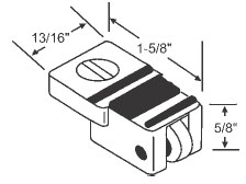 9/16&quot; Steel Window Roller Assembly | 52-682   | 52682