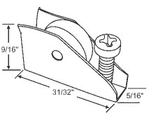 1/2&quot; Nylon Window Roller Assembly - Package | 52-683 | 52683