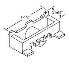 1/2&quot; Nylon Window Roller Assembly - Package | 52-684  | 52684