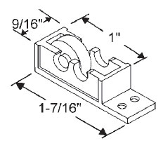 1/2&quot; Steel Window Roller Assembly - Package | 52-712  | 52712