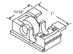 17/32&quot; Nylon Window Roller Assembly - Package | 52-713  | 52713