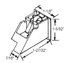 7/16&quot; Steel Window Roller Assembly | 52-715A  | 52715A