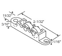 13/32&quot; Steel Window Roller Assembly - Package | 52-722  | 52722