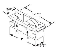 7/16&quot; Steel Window Roller Assembly | 52-733  | 52733