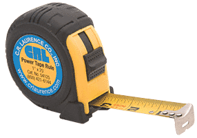 C.R. Laurence CRL 25&#39; Power Tape Rule 1&quot; Wide | 54125