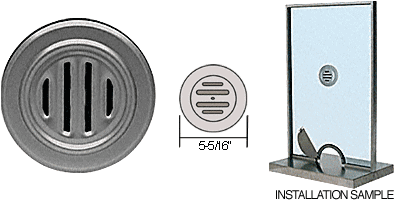 C.R. Laurence CRL Chrome Plated Brass No-Draft Speak-Thru  | 549