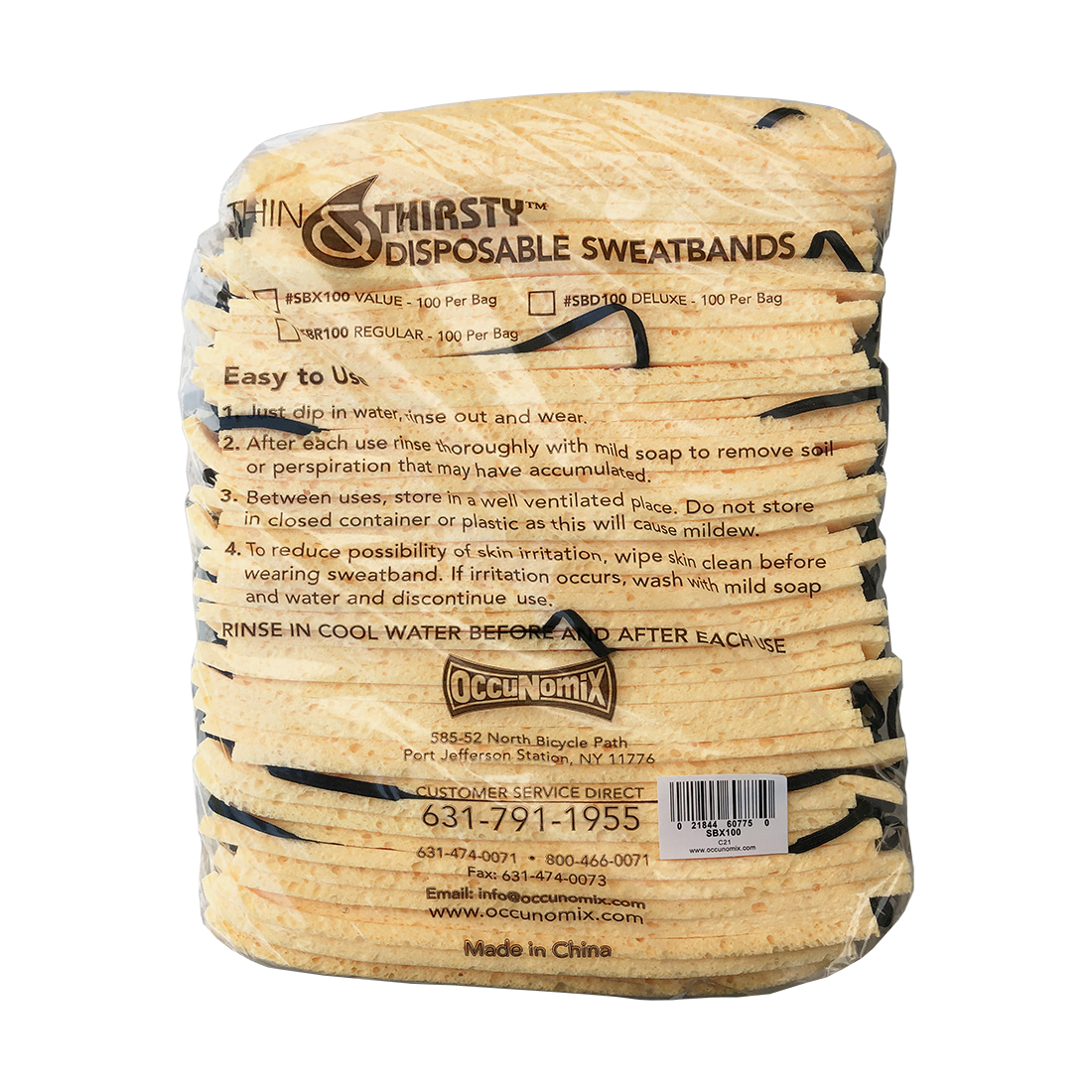 Deluxe Disposable Sweat Bands | Drybrow Sweatbands | 5565T3
