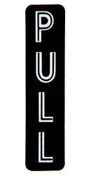 C.R. Laurence CRL Vertical &quot;PULL&quot; Decal | 567VA
