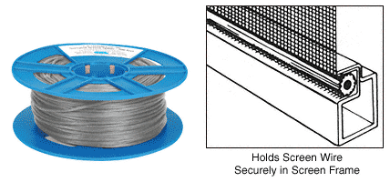 C.R. Laurence .185 Gray Screen Retainer Spline - 500 Foot Roll | 5C185