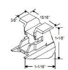 TechnologyLK STB Bottom Guide for Window Channel Balances, Unattached | 60503