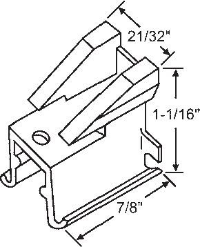 TechnologyLK STB Bottom Guide for Window Channel Balances, Unattached | 60505