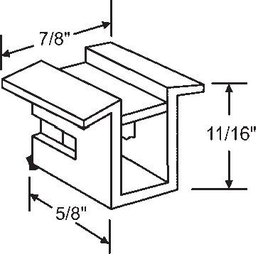 TechnologyLK STB Top Guide for Window Channel Balances, Attached | 60506A