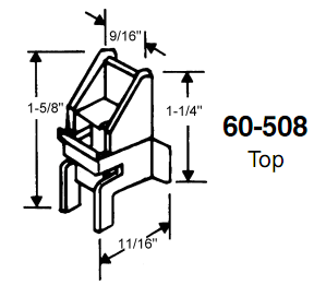 TechnologyLK STB Top Guide for Window Channel Balances, Attached | 60508A