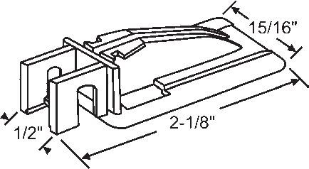 TechnologyLK STB Top Guide for Window Channel Balances, Attached | 60509A