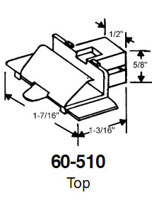 TechnologyLK STB Top Guide for Window Channel Balances, Attached | 60510A