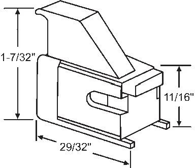 TechnologyLK STB Top Guide for Window Channel Balances, Unattached | 60511