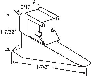 TechnologyLK STB Bottom Guide for Window Channel Balances, Unattached | 60512